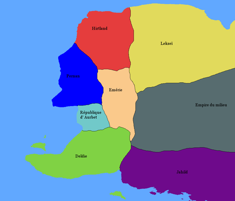 Carte des pays occidentaux alter-text